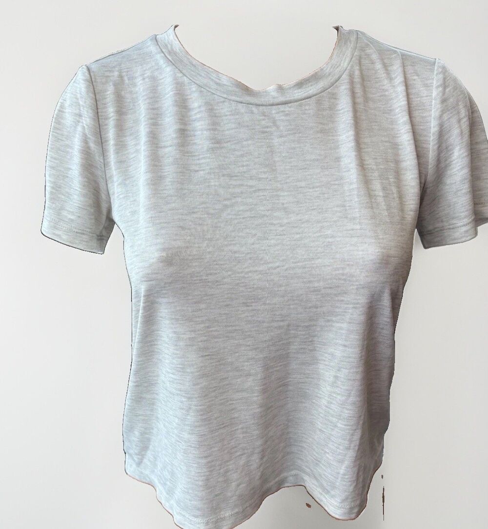 Monkl Soft Modal Tee Shirt Size XS Gray Basics